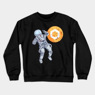 Chainlink Moon Distressed Crewneck Sweatshirt